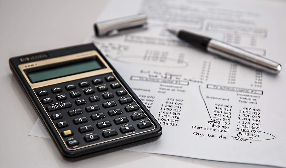Picture of accounting work